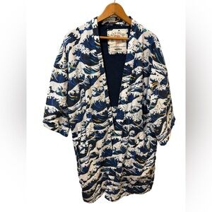 Mens El Garibaldi Robe S/M Dawn Patrol Cortes Blue Colorway By California Cowboy